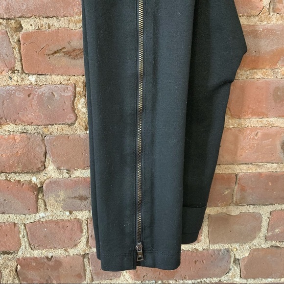 Vintage BCBGMaxAzria Black Mid Rise Legging w/ Back Leg Zippers - Picture 4 of 11